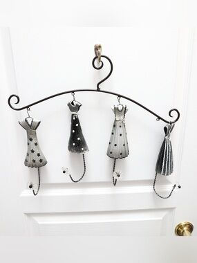 Vintage Dress Shape Hooks with Wall Mounted Hanger Decorative Hanger Hook Metal